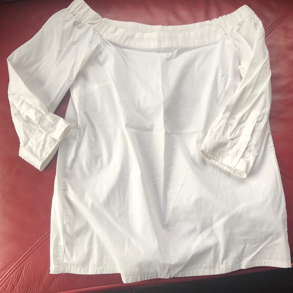 White Off the Shoulder Blouse